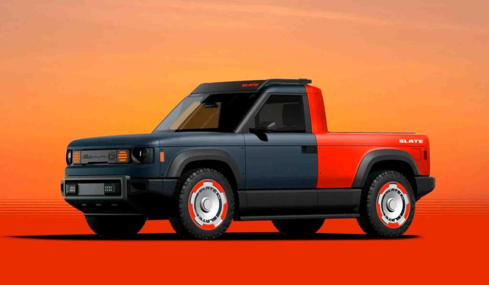 El Slate Truck es un pick‑up eléctrico económico que apuesta por personalización, simplicidad mecánica y costos accesibles en el mercado.